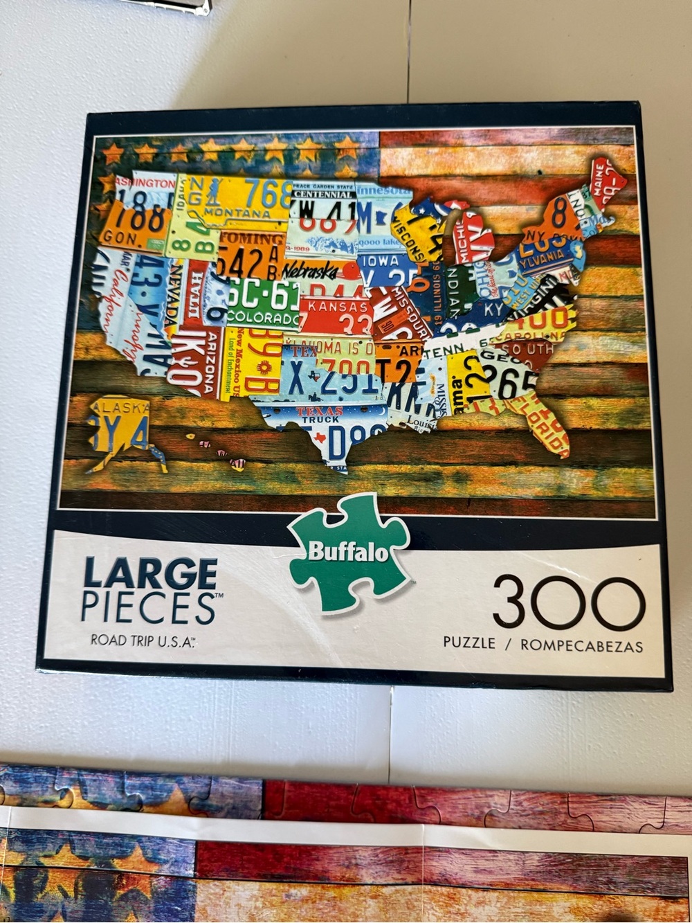 Buffalo David Bitton Colorful Jigsaw Puzzle Box - Red, Blue, Green, Yellow